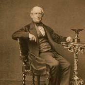 detail, Charles Francis Adams, Carte de visite by John & Chas. Watkins, 1862